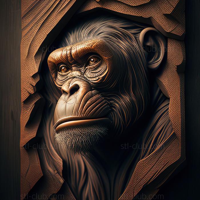 3D model st Great apes (STL)